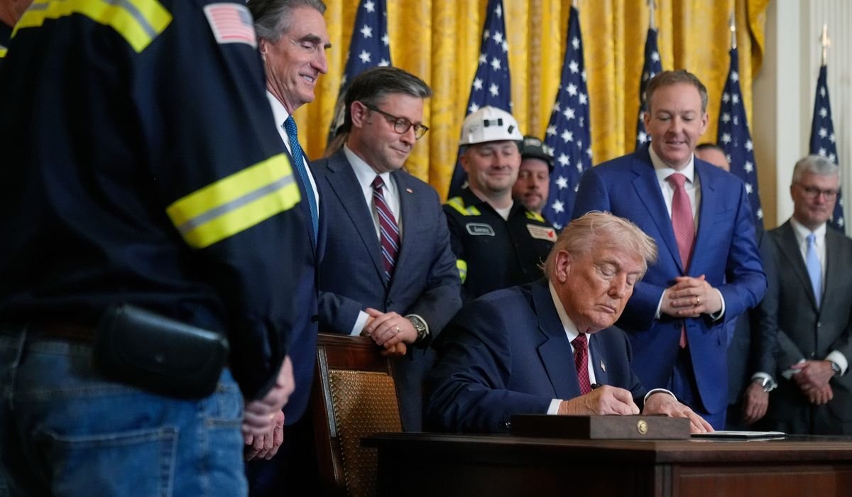 Trump directs Pentagon to buy coal-fired energy; honored as 'Undisputed Champion of Coal'