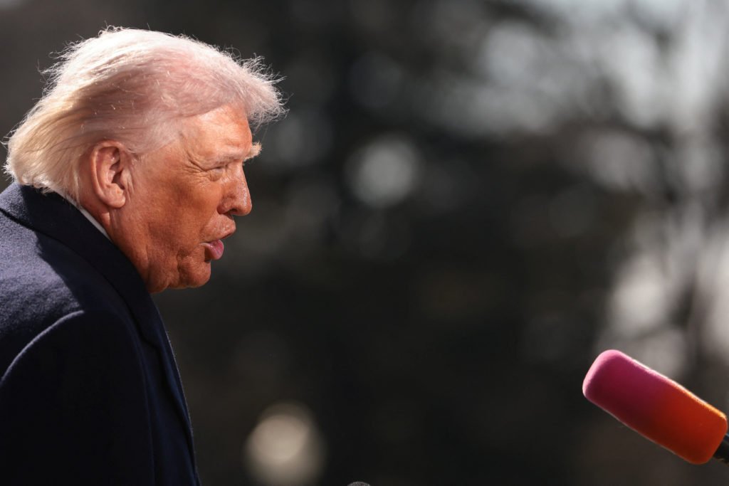U.S. President Trump departs the White House in Washington, D.C.