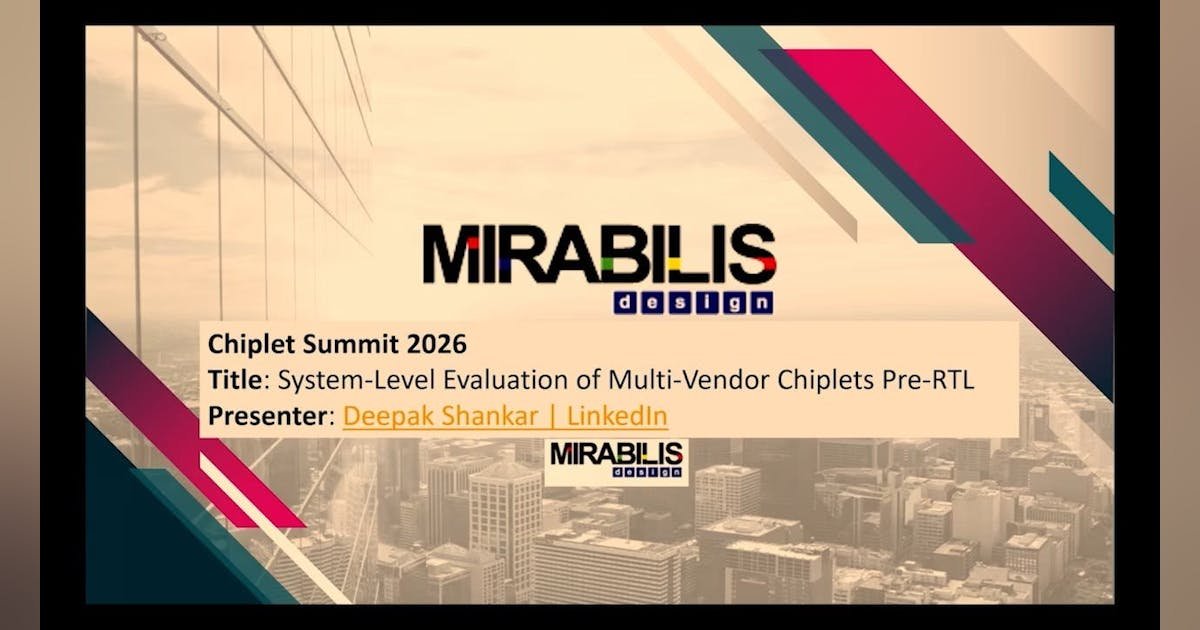 How VisualSim Architect Models UCIe Chiplet Latency and Multi-Die CPU Tradeoffs