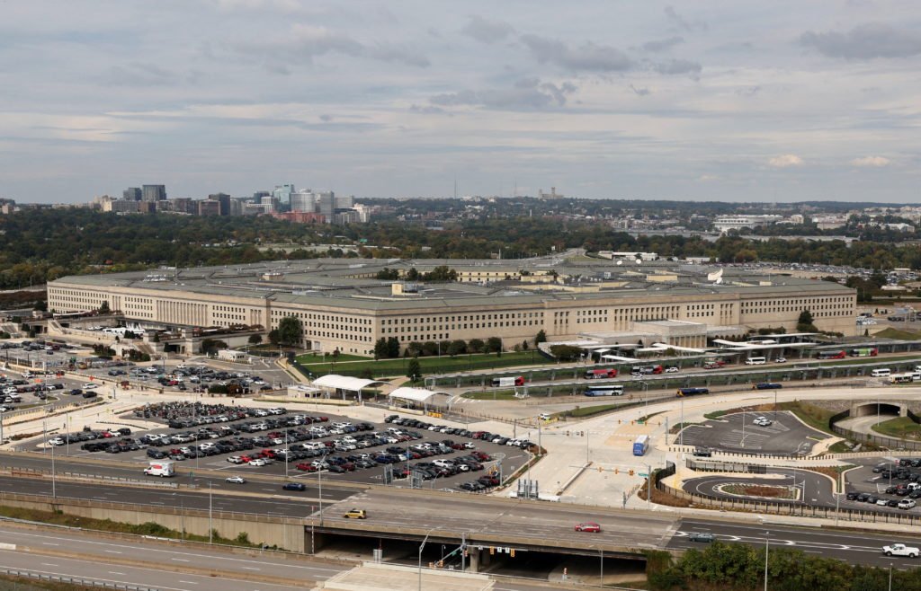 General view of the Pentagon where at least 30 news organizations refused to sign a new access policy in Washington