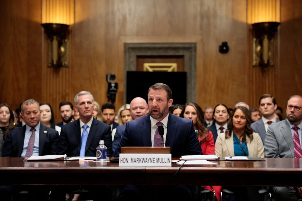 Mullin grilled on past remarks in tense DHS confirmation hearing