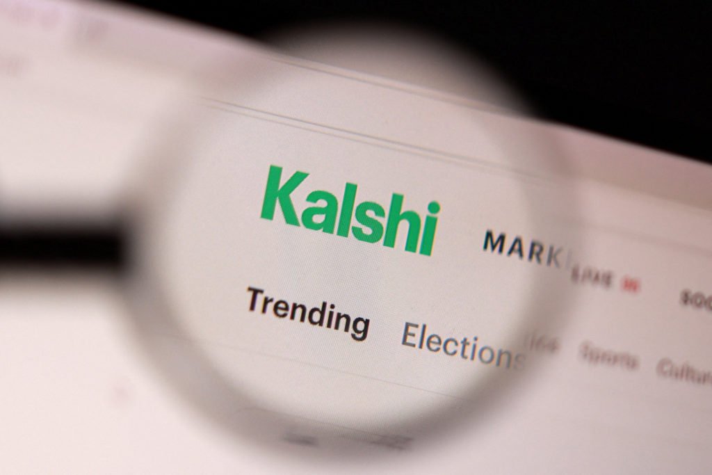 Illustration shows Kalshi logo