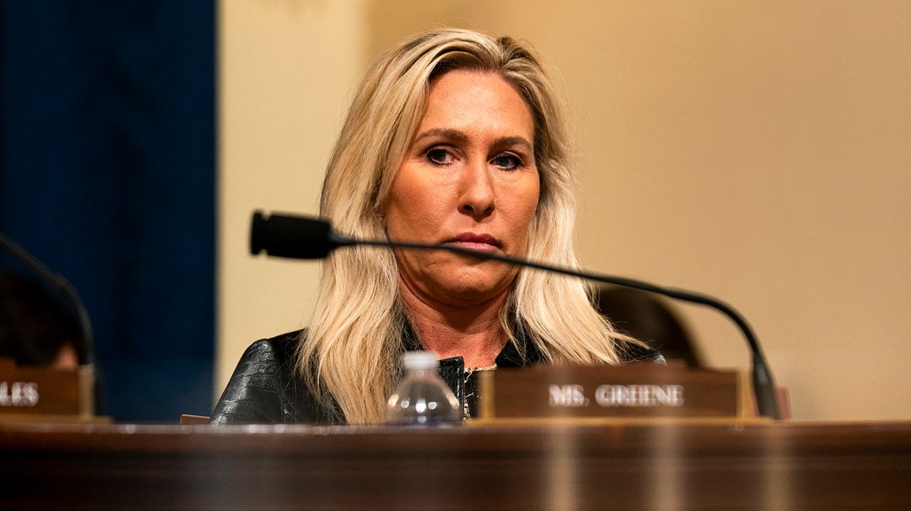 Marjorie Taylor Greene accuses Rep. Mike Lawler of hating, making fun of Trump