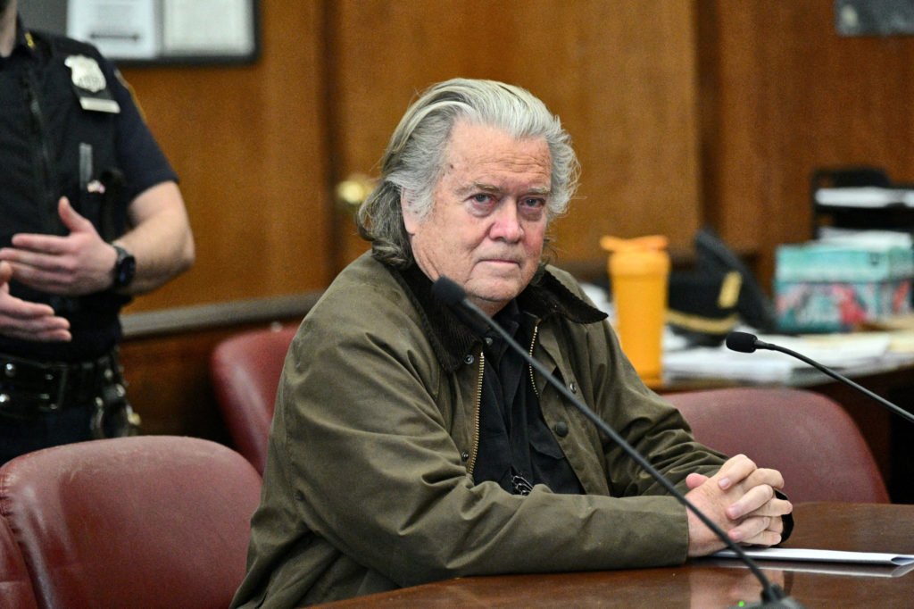 FILE PHOTO: Steve Bannon, former advisor of U.S. President Donald Trump, pleas guilty in fraud case in New York