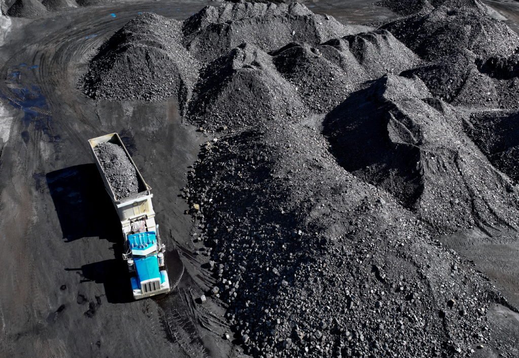 Coal transport along the Kanawha river in West Virginia