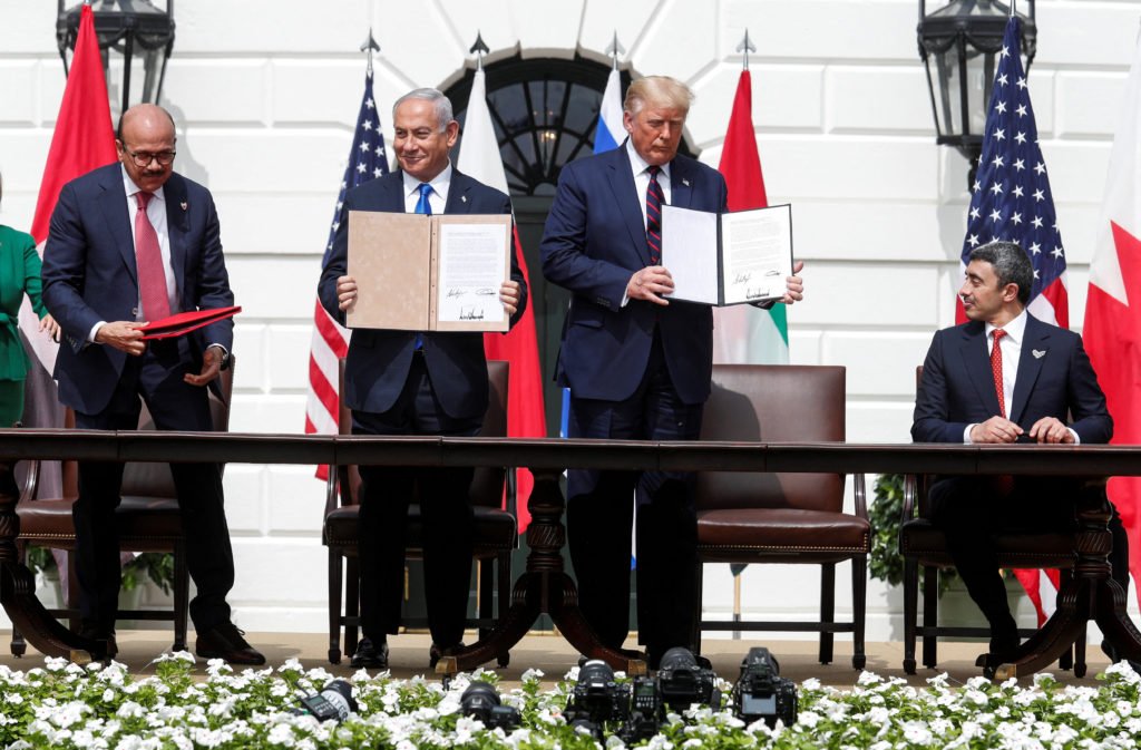 FILE PHOTO: U.S. President Trump hosts leaders for Abraham Accords signing ceremony at the White House in Washington