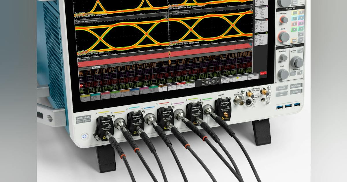 Tektronix Extends 7 Series from Four to Eight 25-GHz Channels in New Scope